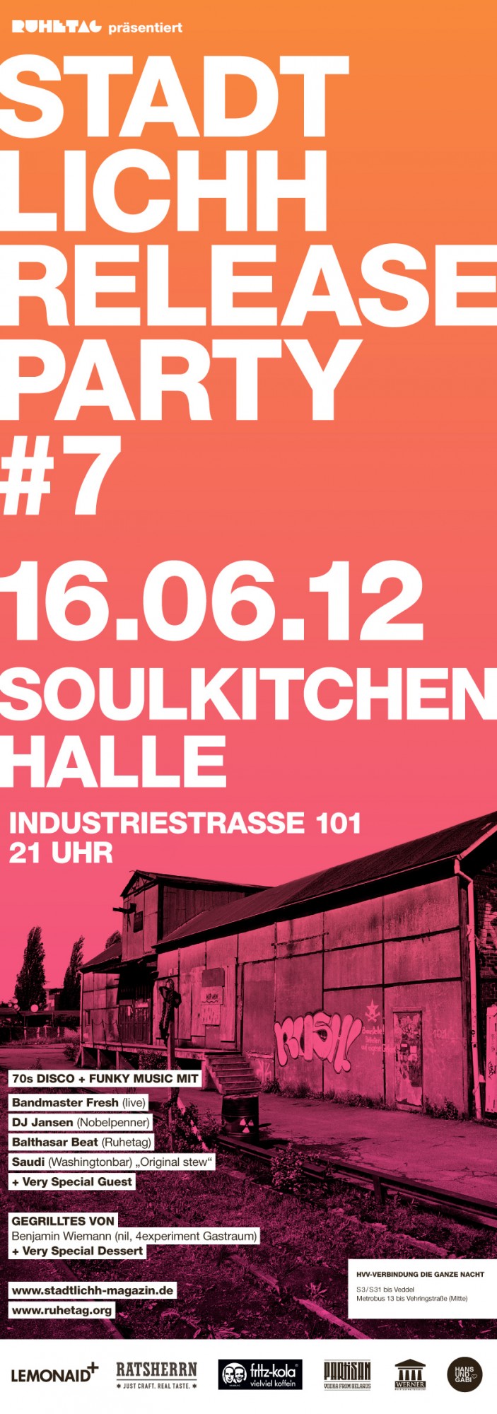 Stadtlichh Release Party in der Soul Kitchen Halle